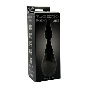 Kinky Douche Back Door Black Edition - анальный душ с наконечником в виде плага